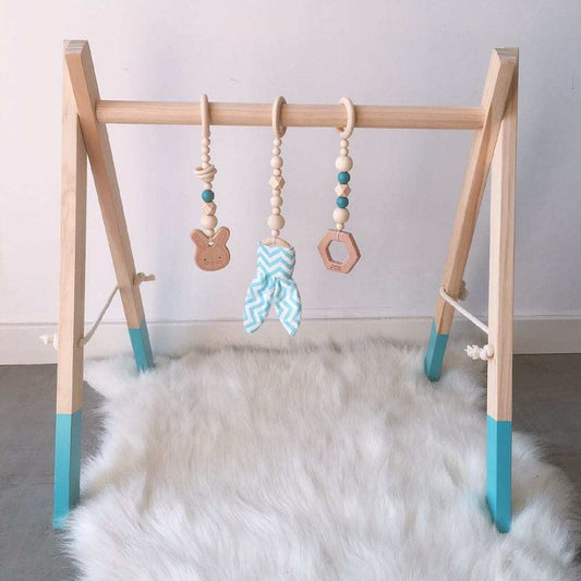 Wooden Baby Gym – Blue