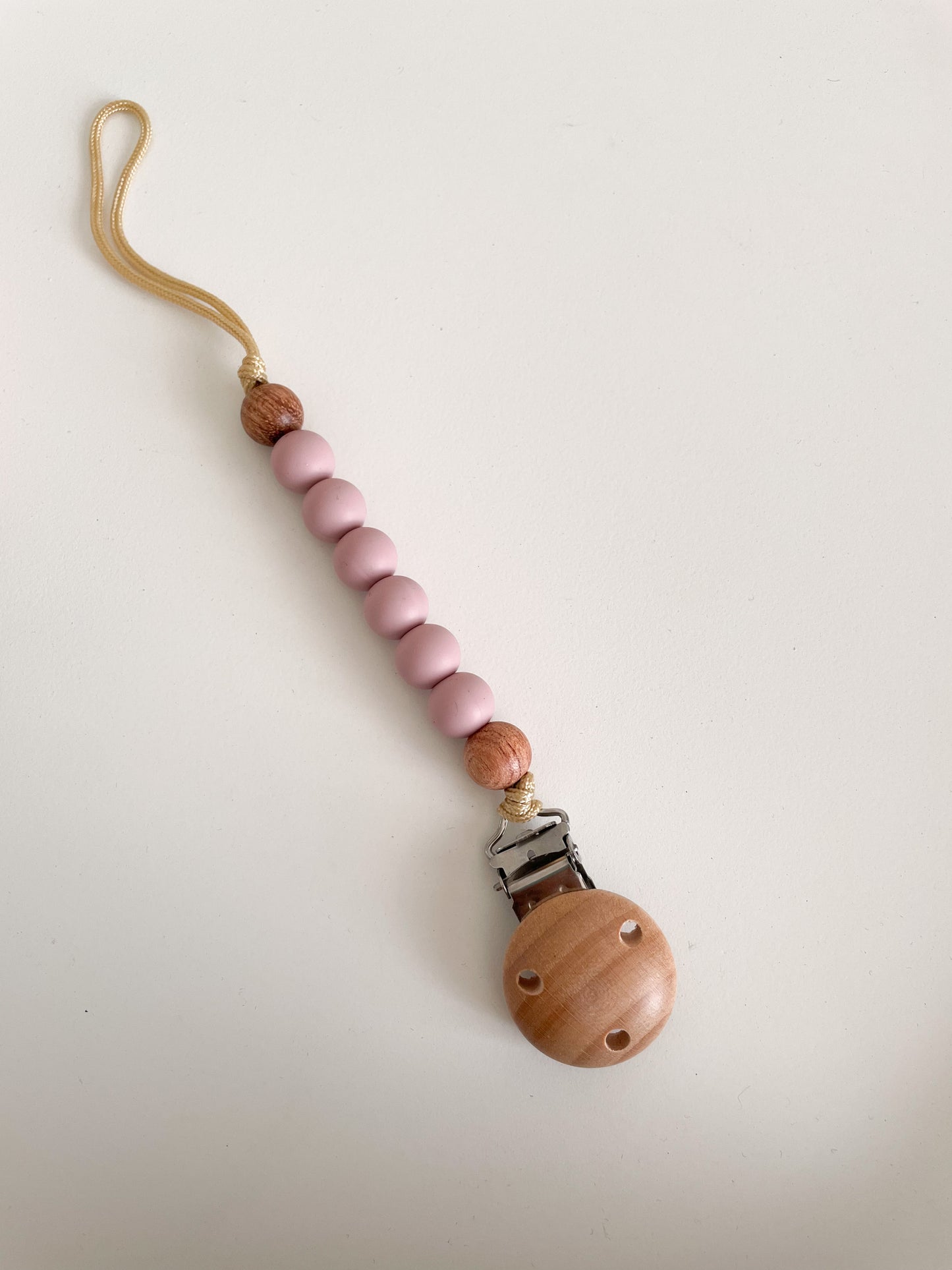 Silicone Beads Dummy Chain - Mauve