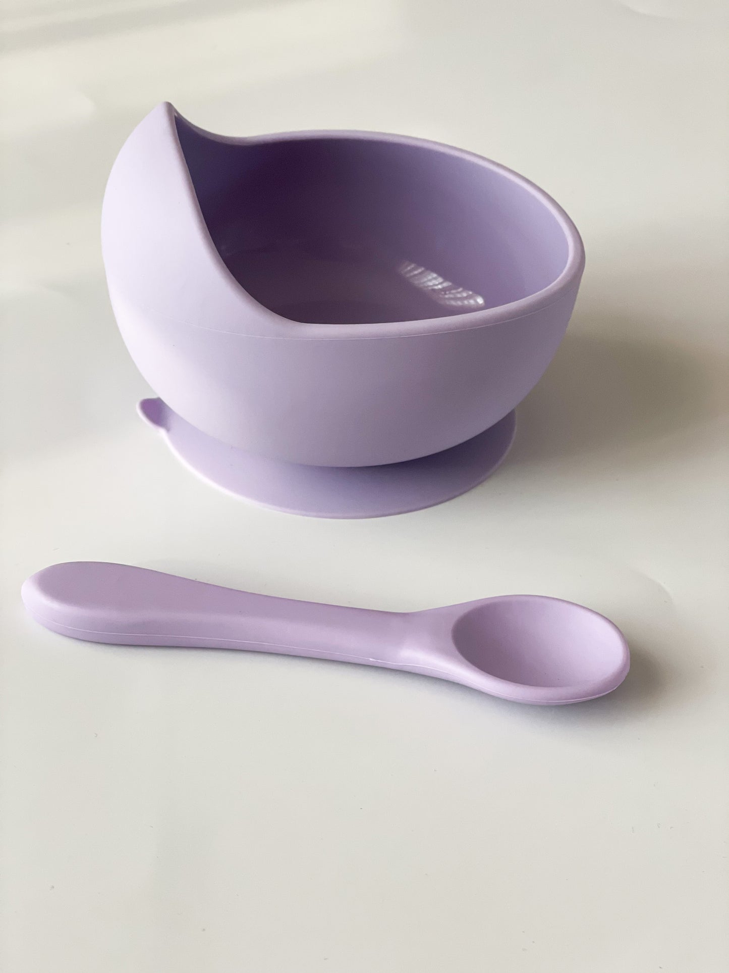 Pastel Suction Bowl & Spoon Set
