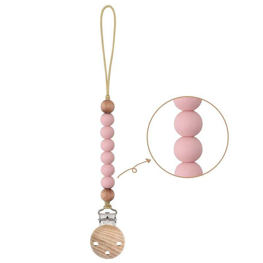 Silicone Beads Dummy Chain - Light Pink