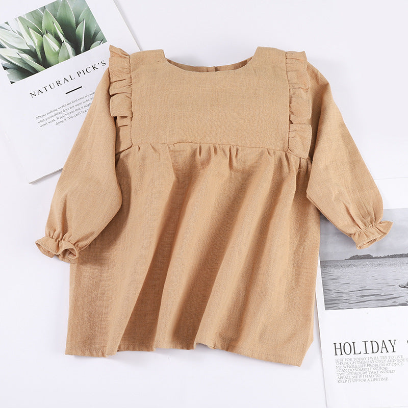 Khaki Long Sleeve Dress