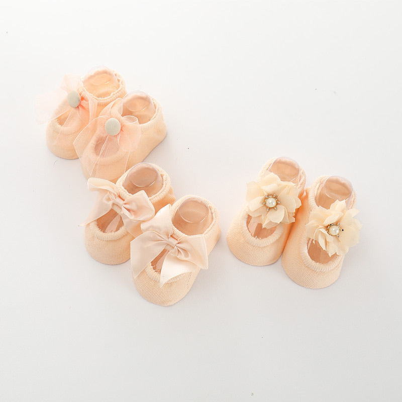 Exclusive shoe socks - Peachy Cream