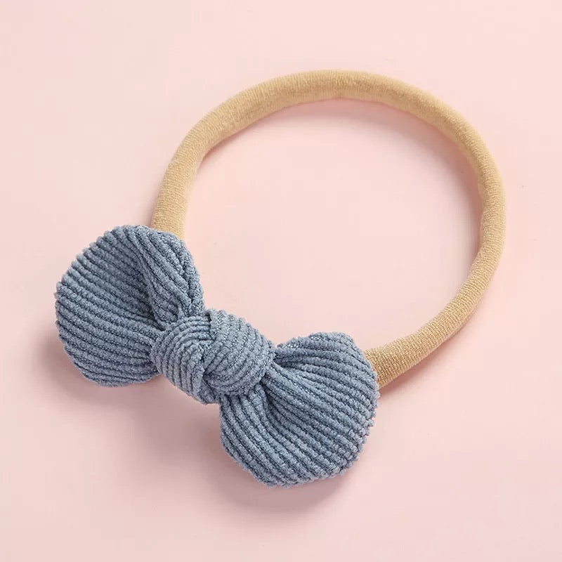 Bow Headband - Blue