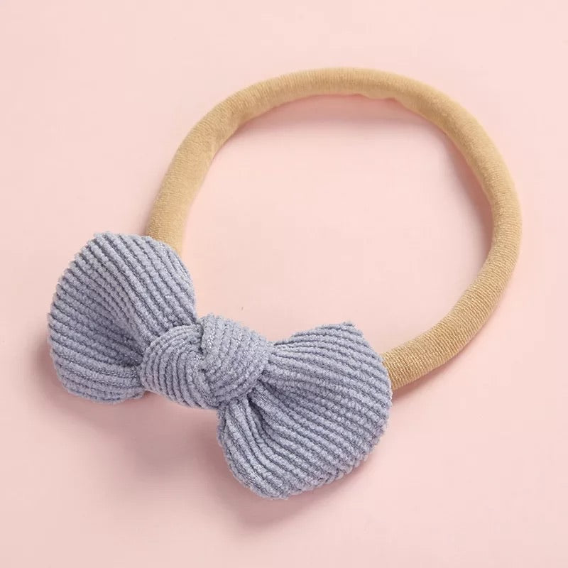 Bow Headband - Sky Blue